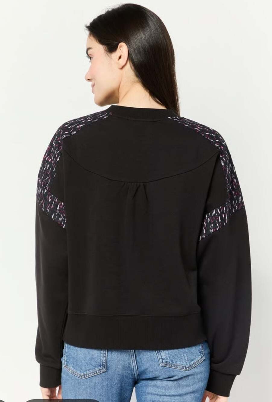 Scotch & Soda Black women's Quilted Sweatshirt, size S - Picture 4 of 7